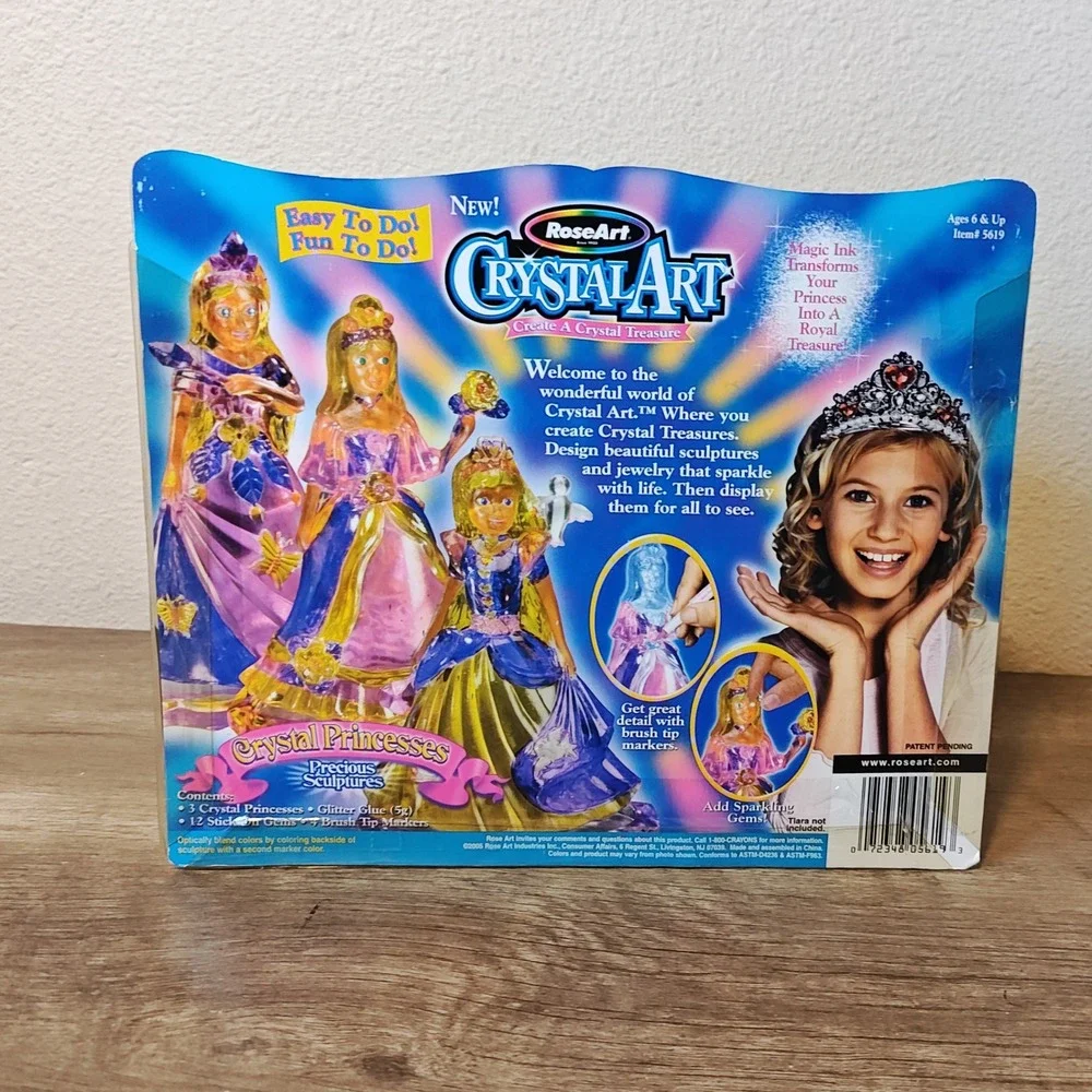 RoseArt Crystal Art Precious Sculptures Multi Princess Craft Kit 5619